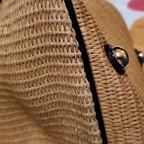 Micheal Kors Panama Straw Large Satchel - Picture 4 of 5